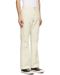 Stockholm (Surfboard) Club Off White Organic Cotton Trousers