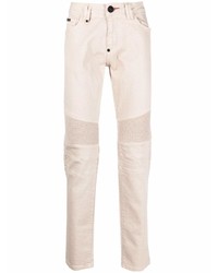 Philipp Plein Slim Fit Biker Style Jeans