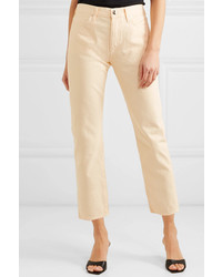 Goldsign The Low Slung Cropped Low Rise Straight Leg Jeans
