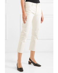Goldsign The Low Slung Cropped Mid Rise Straight Leg Jeans