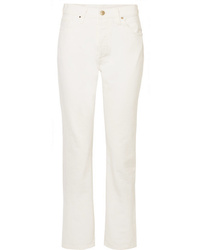 Goldsign The Low Slung Cropped Mid Rise Straight Leg Jeans