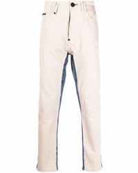 Philipp Plein Two Tone Carrot Fit Jeans