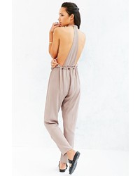 Urban Outfitters Cope Textured Drawstring Jumpsuit