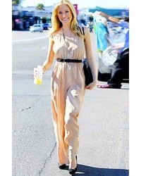 Boulee Toby Jumpsuit In Nude