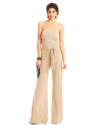 XOXO Strapless Belted Jumpsuit