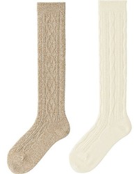 Uniqlo Heattech Knee High Socks 2p