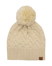 Frye Cable Knit Beanie In Cream At Nordstrom