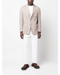 Canali Knitted Single Breasted Blazer