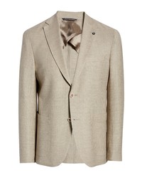 Jack Victor Queens Deconstructed Wool Sport Coat In Taupe At Nordstrom