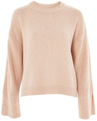 Topshop Knitted Wide Sleeve Top