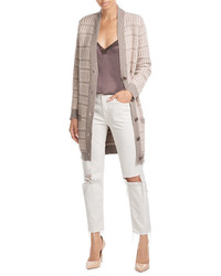 Agnona Cashmere Textured Knit Cardigan