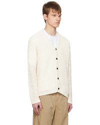 Solid Homme Off White Openwork Cardigan