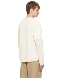 Solid Homme Off White Openwork Cardigan