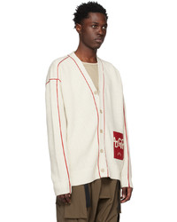 A-Cold-Wall* Off White Y Neck Cardigan