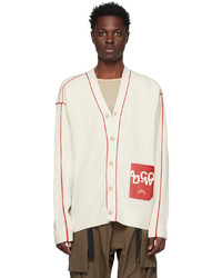 A-Cold-Wall* Off White Y Neck Cardigan