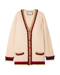 Gucci Oversized Wool And Cashmere Blend Cardigan