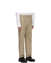 Valentino Beige Knit Seam Trousers