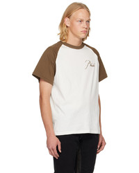 Rhude Brown Off White Raglan T Shirt