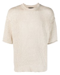 Roberto Collina Crew Neck Short Sleeved Knitted Top