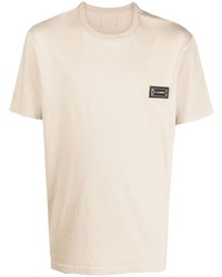 Les Hommes Logo Plaque Cotton T Shirt