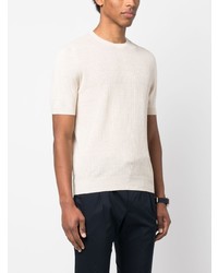 Tagliatore Ribbed Knit Short Sleeve Top