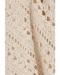 Altuzarra Millier Crochet Knit Pencil Skirt Cream