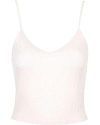 Topshop Petite Ribbed Cropped Cami