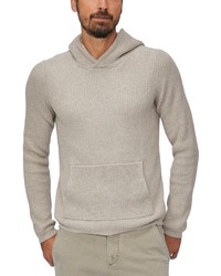 Paige Bowery Cotton Hooded Sweater In Heathered Oak At Nordstrom