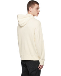 Theory Off White Waffle Knit Hoodie