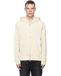 Theory Off White Waffle Knit Hoodie