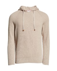 Brunello Cucinelli Sweater Hoodie In Mid Brown At Nordstrom