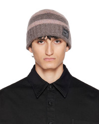 Beige Knit Mohair Beanie