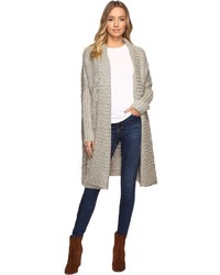 Christin Michaels Christin Michls Zienna Collared Cable Knit Long Cardigan