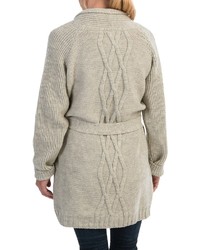Jg Glover Co Peregrine By Jg Glover Aran Cable Knit Cardigan Sweater Peruvian Merino Wool