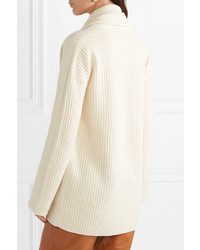 Theory Ribbed Cashmere Cardigan