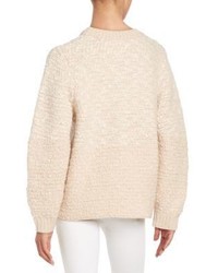 Bicolor Oversized Cocoon Sweater