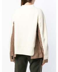 Sacai Contrast Roll Neck Sweater