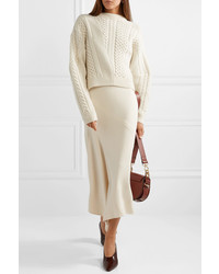 Stella McCartney Oversized Cable Knit Wool And Alpaca Blend Sweater