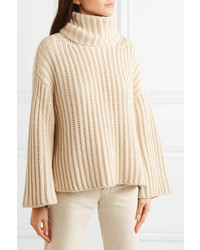 ARJÉ Oversized Wool Silk And Cashmere Blend Turtleneck Sweater