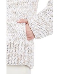 Spencer Vladimir Chunky Stockinette Stitched Sweater White
