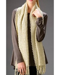 Charlie Paige Fringed Knit Scarf
