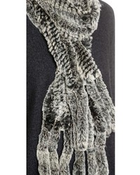 Adrienne Landau Knit Fur Scarf