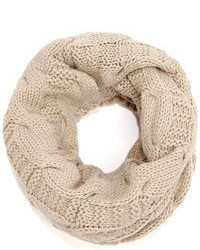 Willing And Cable Beige Knit Infinity Scarf