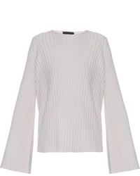 The Row Pleata Wide Sleeve Ribbed Knit Sweater