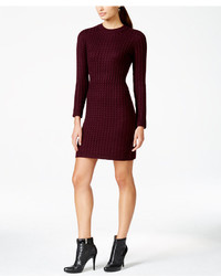 Calvin Klein Crew Neck Cable Knit Sweater Dress