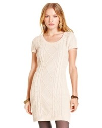 Pink Rose Juniors Cable Knit Sweater Dress