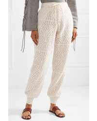 See by Chloe Pointelle Knit Tapered Pants