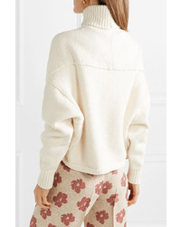 Golden Goose Deluxe Brand Amber Cropped Knitted Turtleneck Sweater