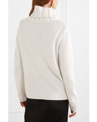 Allude Cable Knit Cashmere Turtleneck Sweater