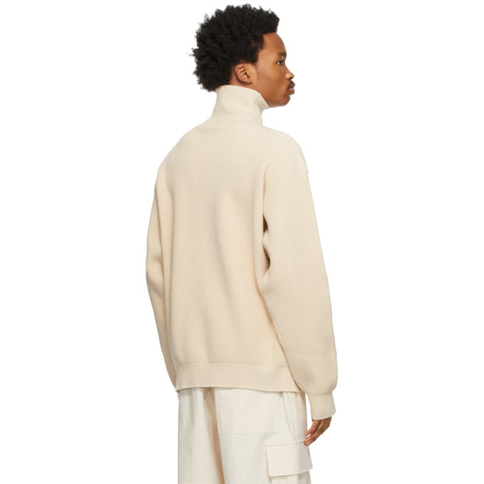 Jil Sander Off White Cotton Turtleneck, $790 | SSENSE | Lookastic